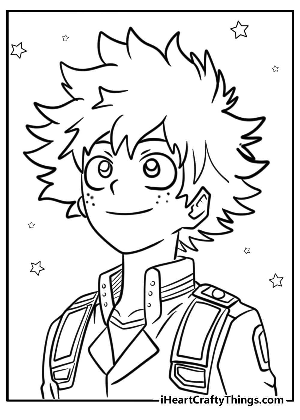 Cute my hero academia coloring pages