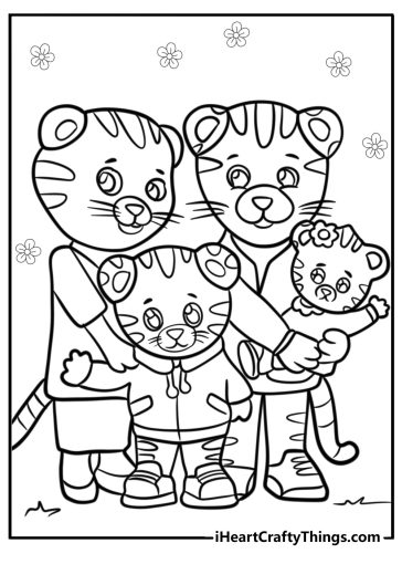 Daniel tiger coloring game