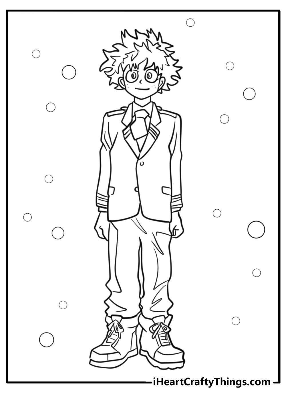 Deku my hero academia coloring pages