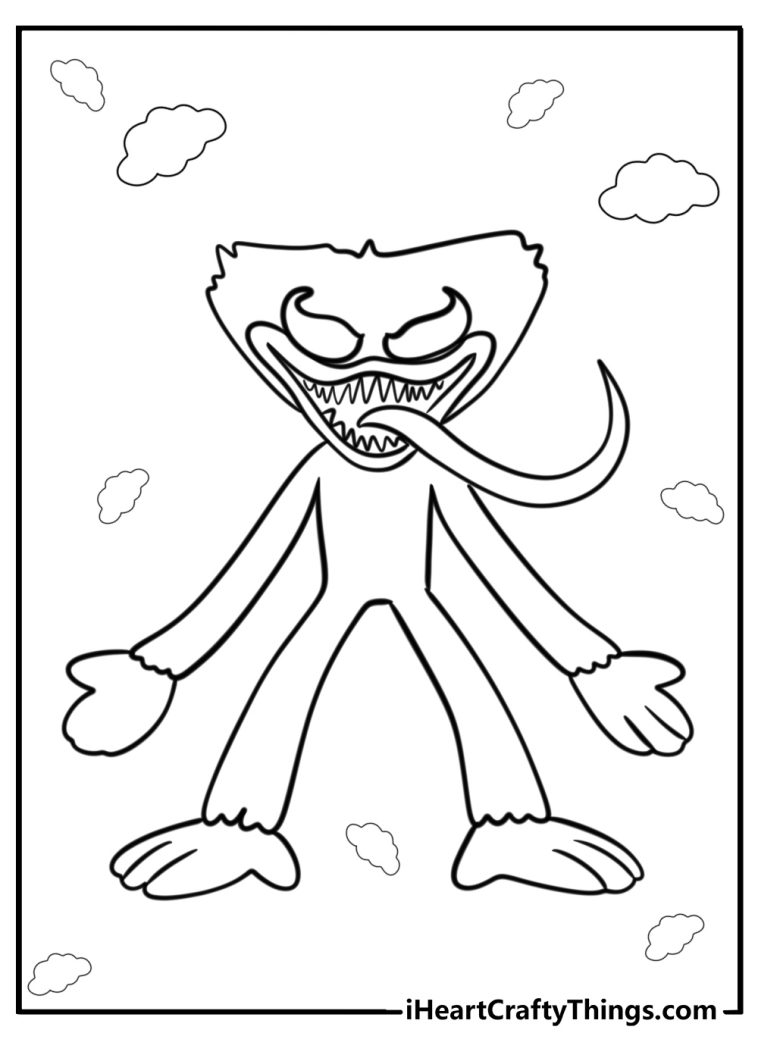 25 Huggy Wuggy Coloring Pages For Kids (100% Free To Print)