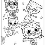 Disney junior super kitties coloring pages