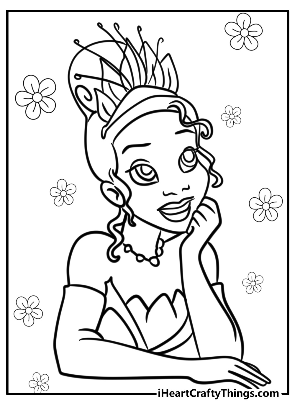 Disney princess coloring pages tiana