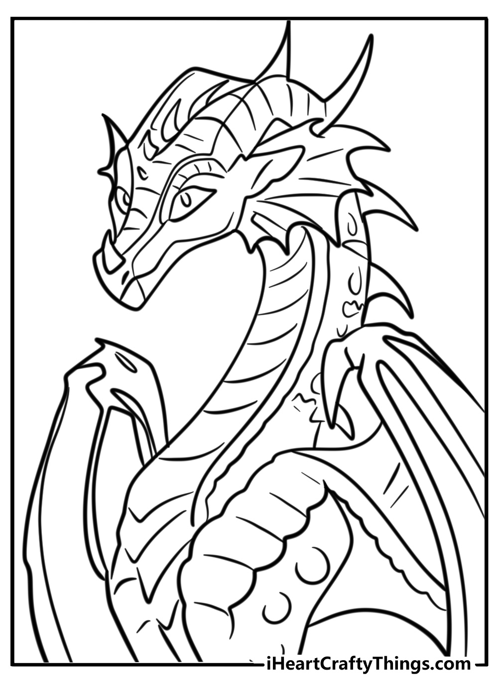 Dragon coloring pages wings of fire