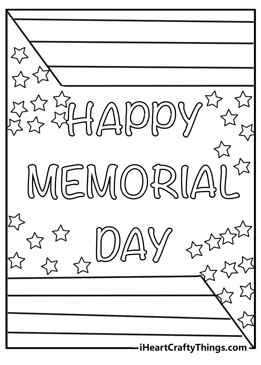 Easy memorial day coloring pages