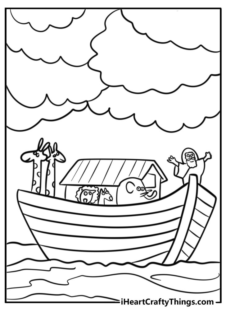 25 Noah’s Ark Coloring Pages (100% Free To Print)