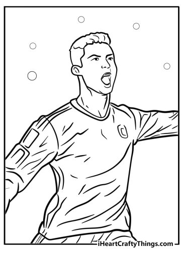 Cristiano Ronaldo Coloring Pages (25 Free Printable PDFs)