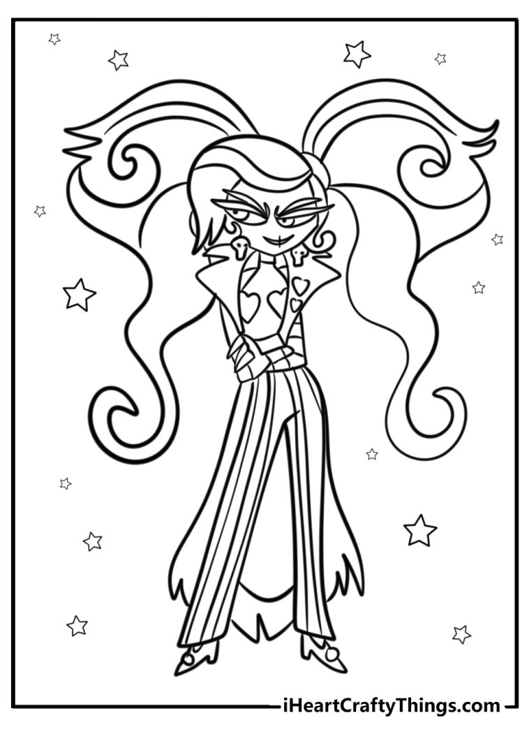 26 New Hazbin Hotel Coloring Pages (100% Free To Print)