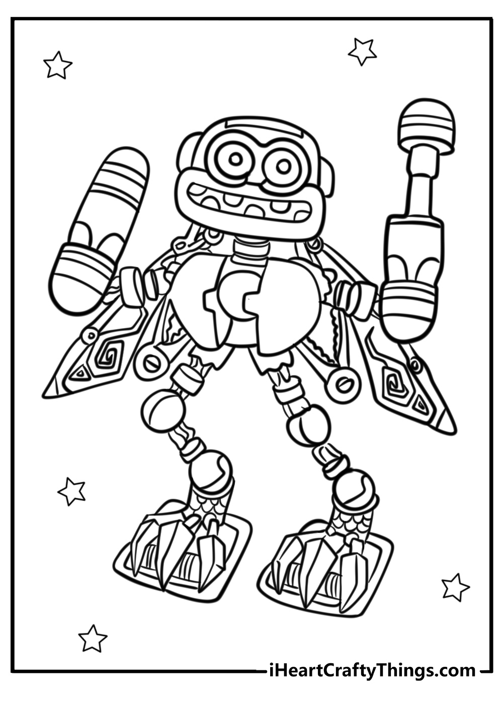 Epic wubbox coloring page