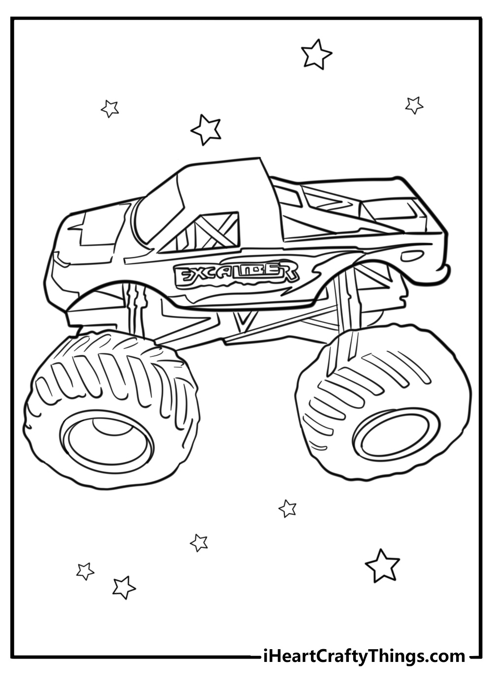 Free printable monster jam coloring pages