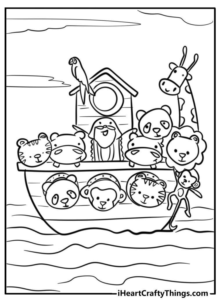 25 New Noah’s Ark Coloring Pages (100 Free To Print)