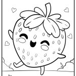 Free printable strawberry coloring pages