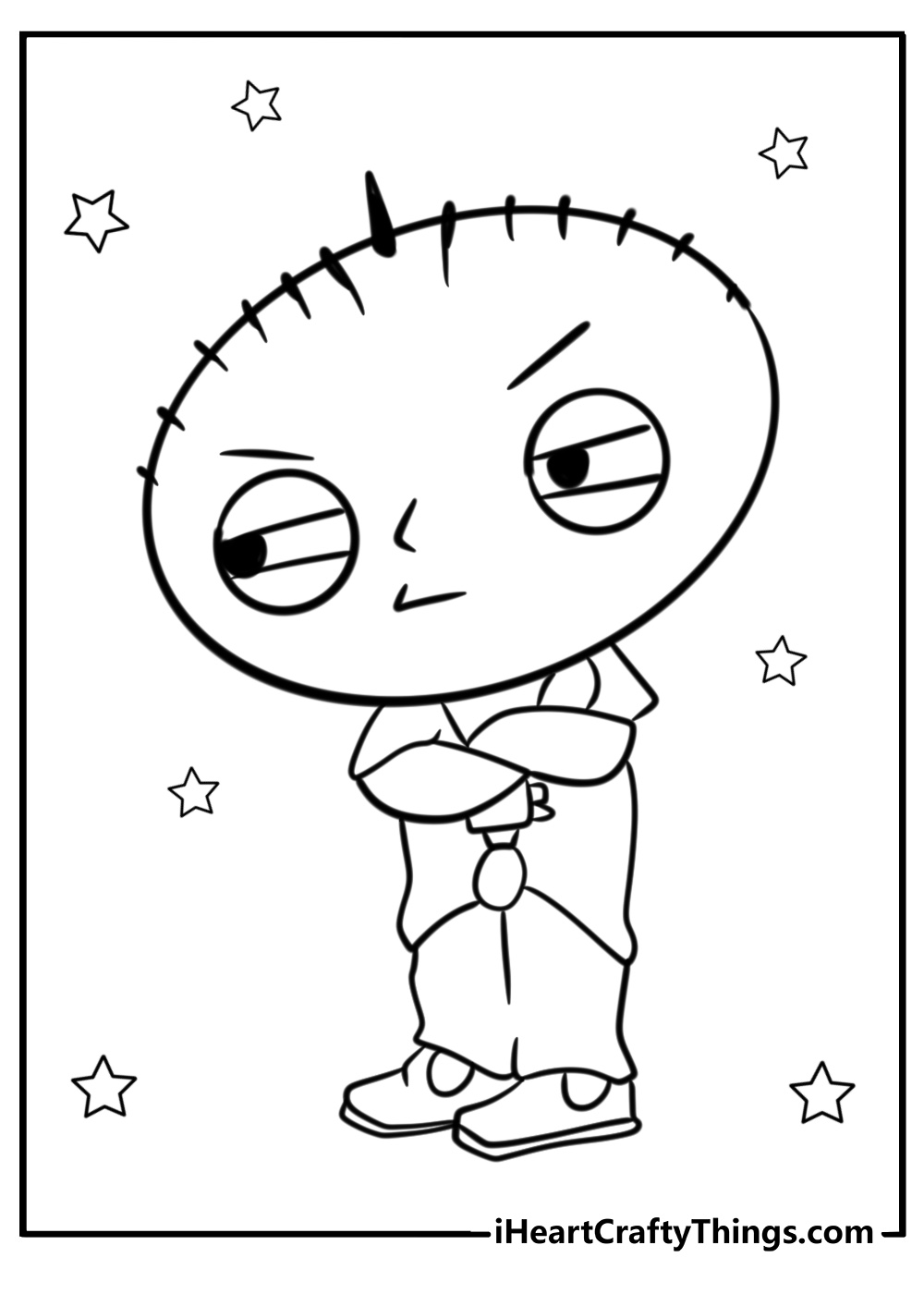 Gangsta stewie coloring pages