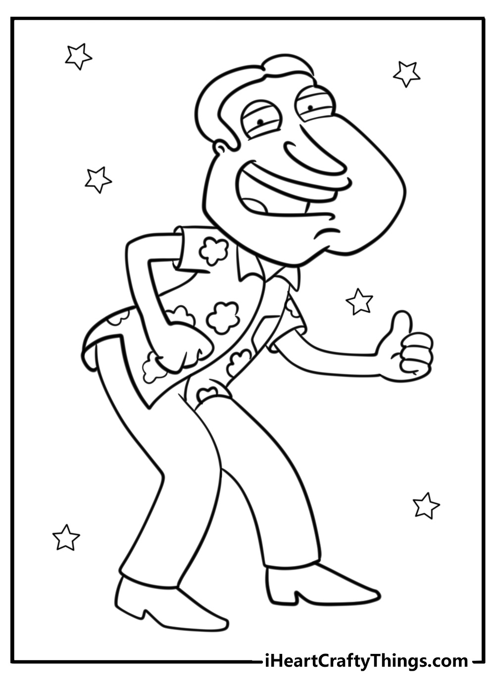 Glenn coloring page from family guy