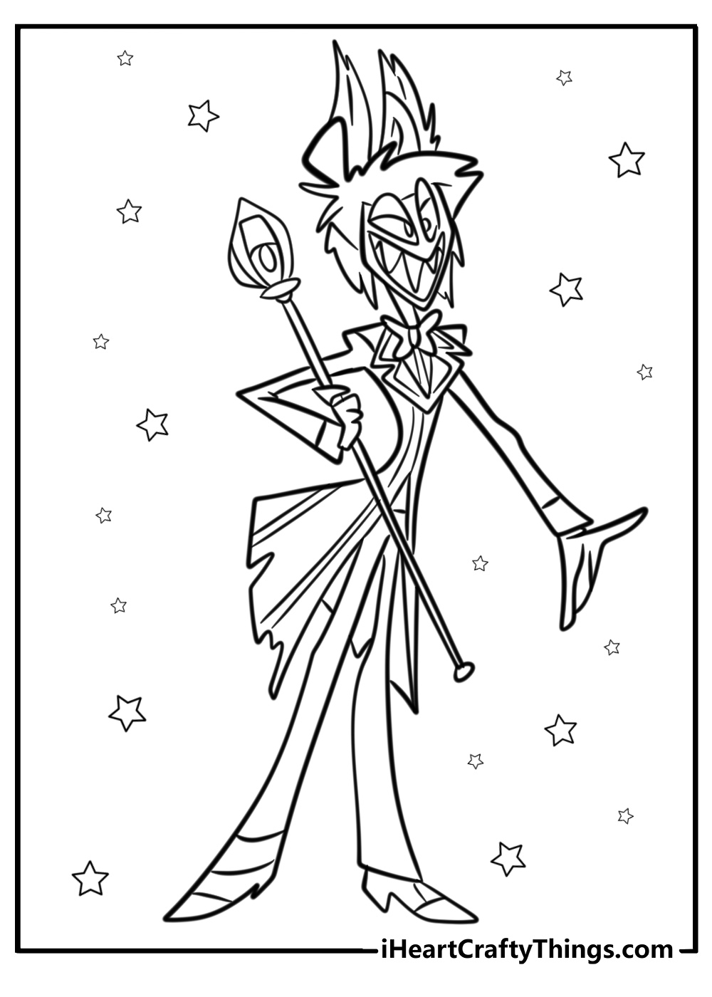 Hazbin hotel alastor coloring pages