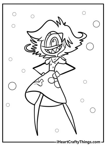 Hazbin hotel coloring pages