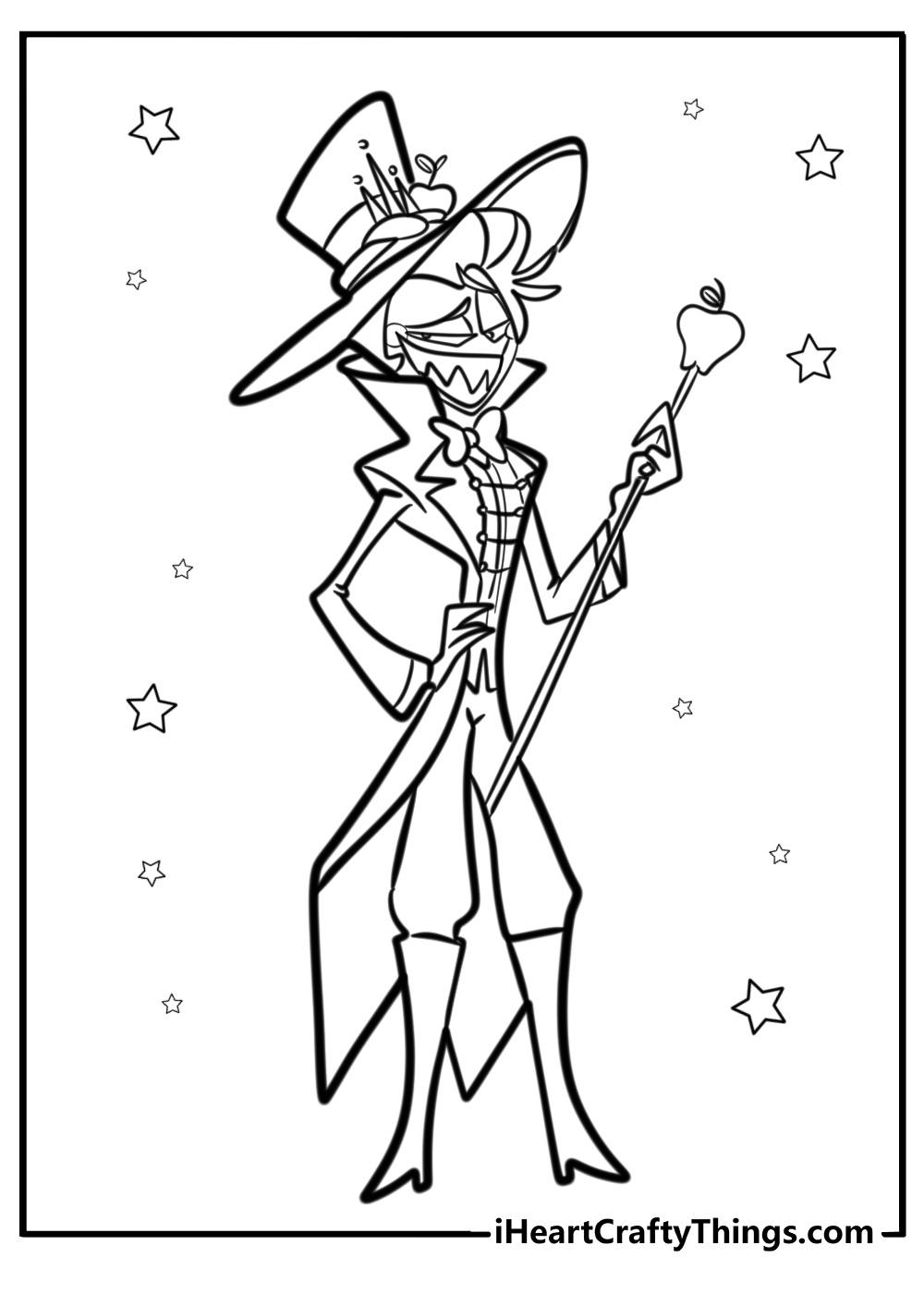 Hazbin hotel coloring pages lucifer