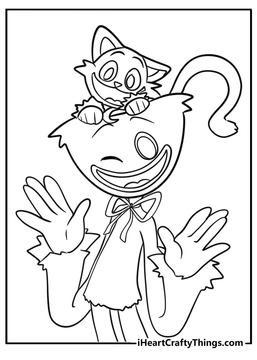 Huggy wuggy coloring pages