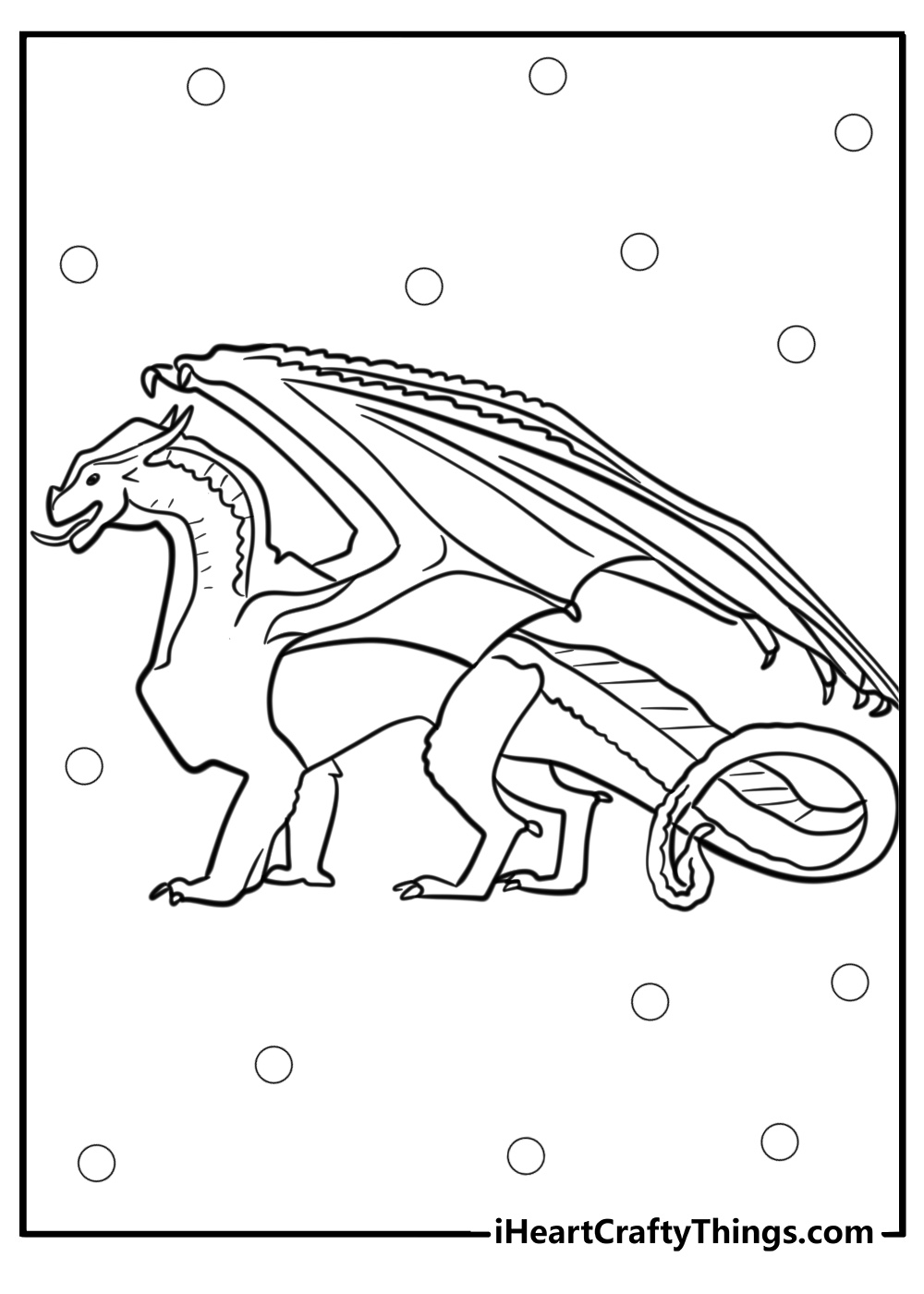 Hybrid wings of fire coloring pages