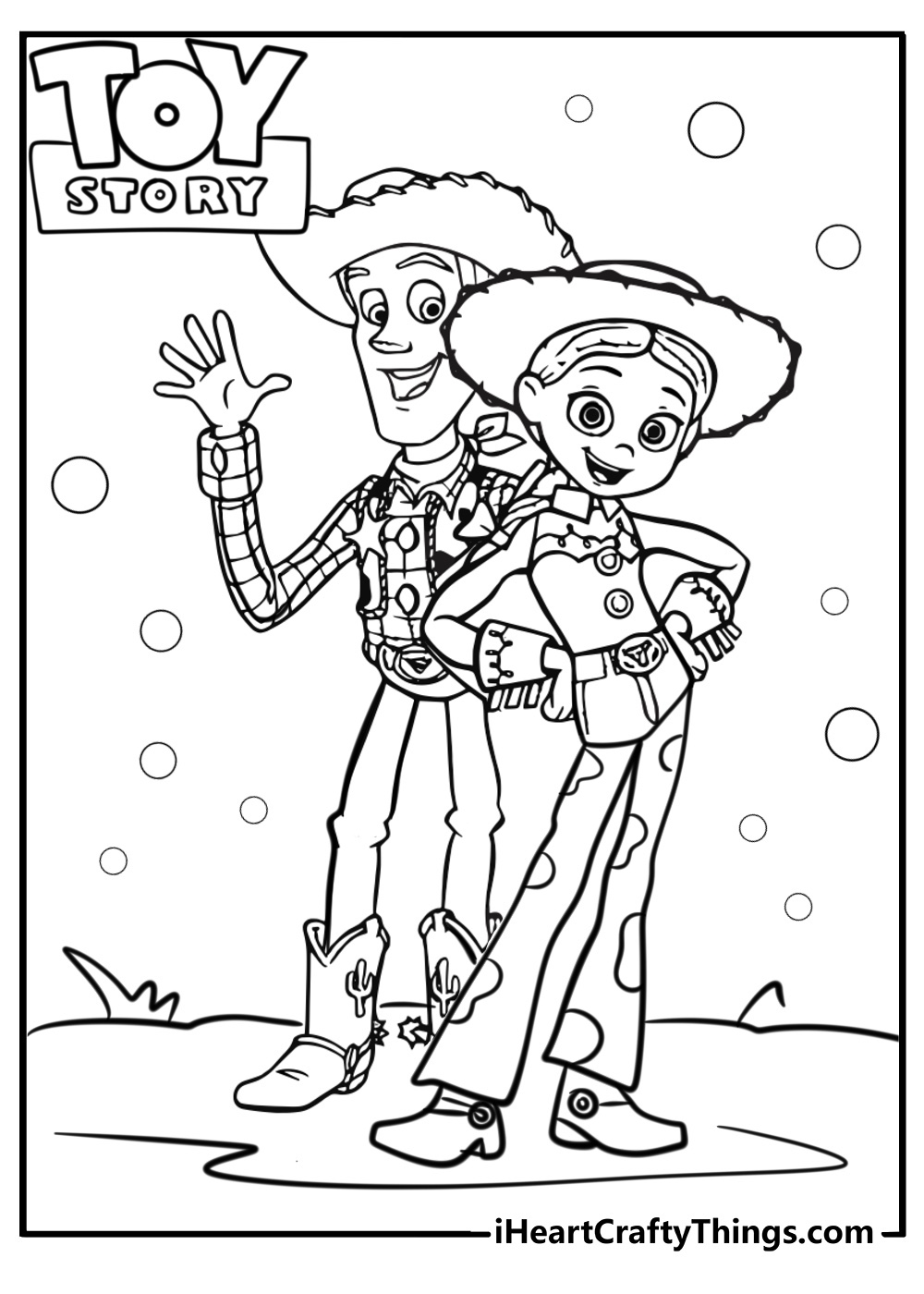 Jessie and woody coloring pages