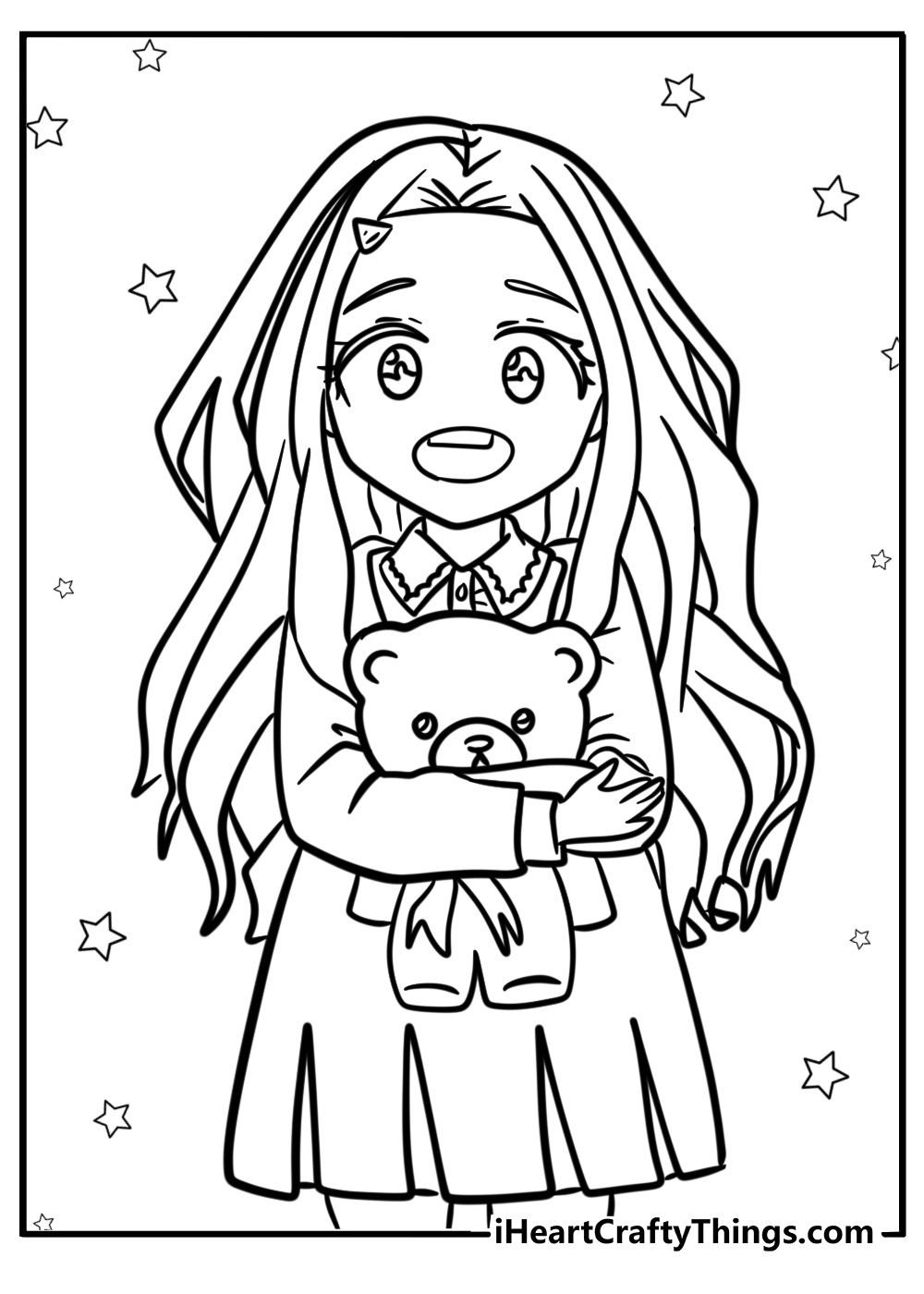 Kawaii eri from my hero academia coloring pages for kids