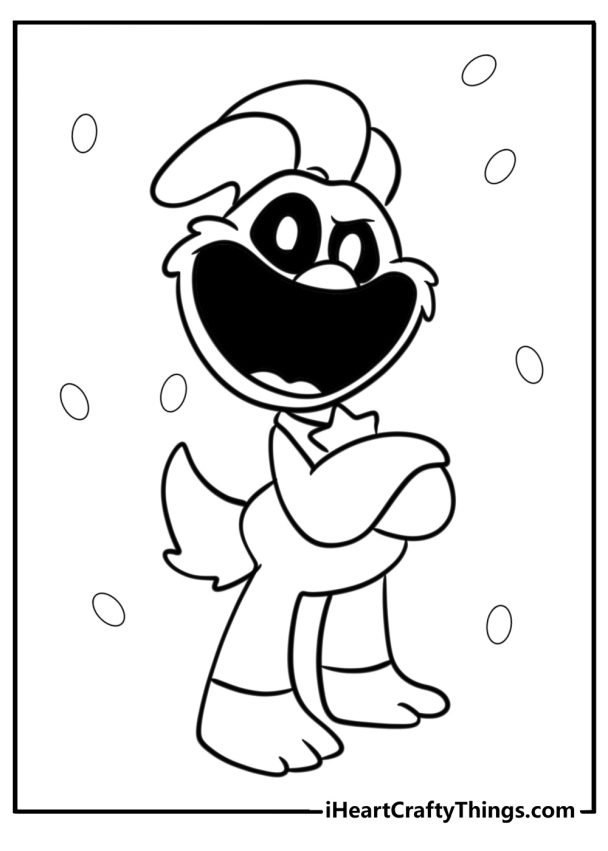 20 New Smiling Critters Coloring - Kickin Chicken Smiling Critters Coloring Page 608x851