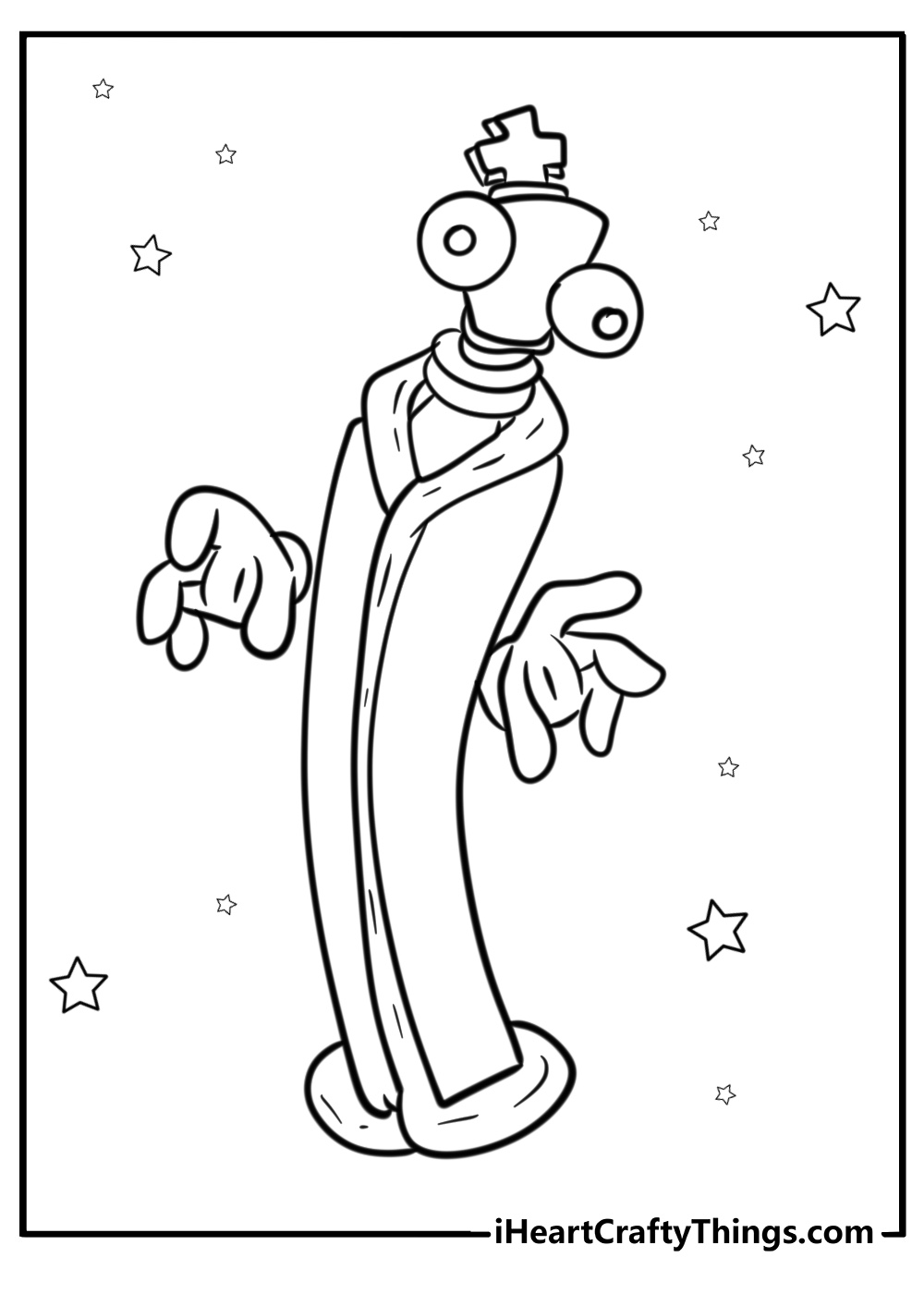 Kinger coloring page from The Amazing Digital Circus