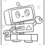 Lanky box coloring sheet