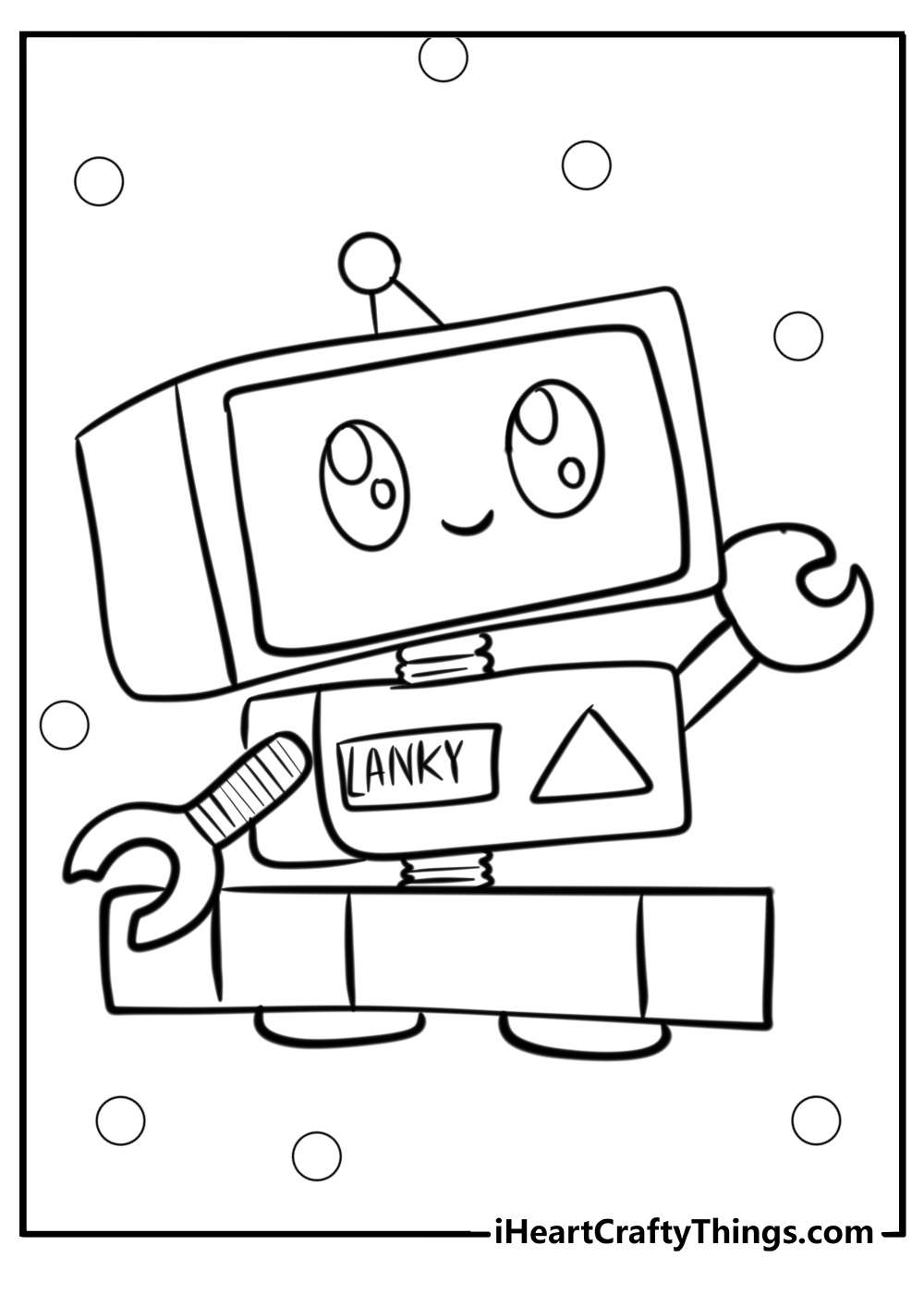 Lanky box coloring sheet