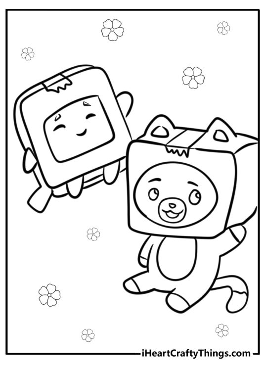 LankyBox coloring pages