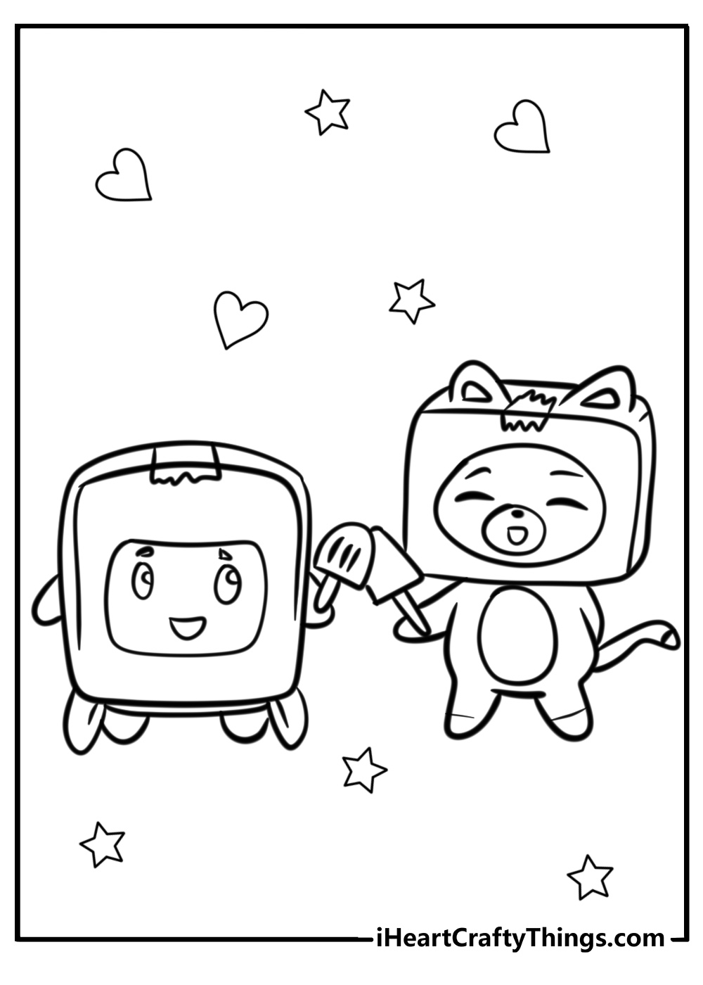 Lankybox printable coloring pages