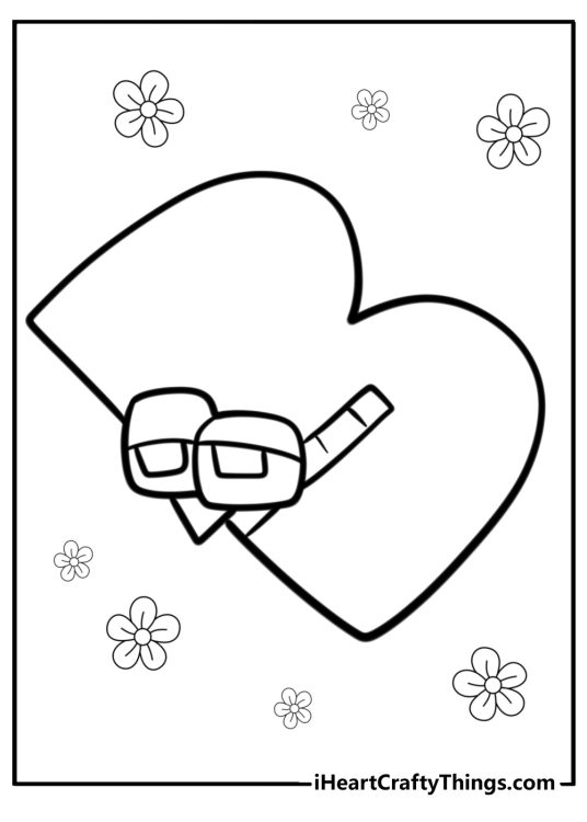 Letter b alphabet lore coloring page
