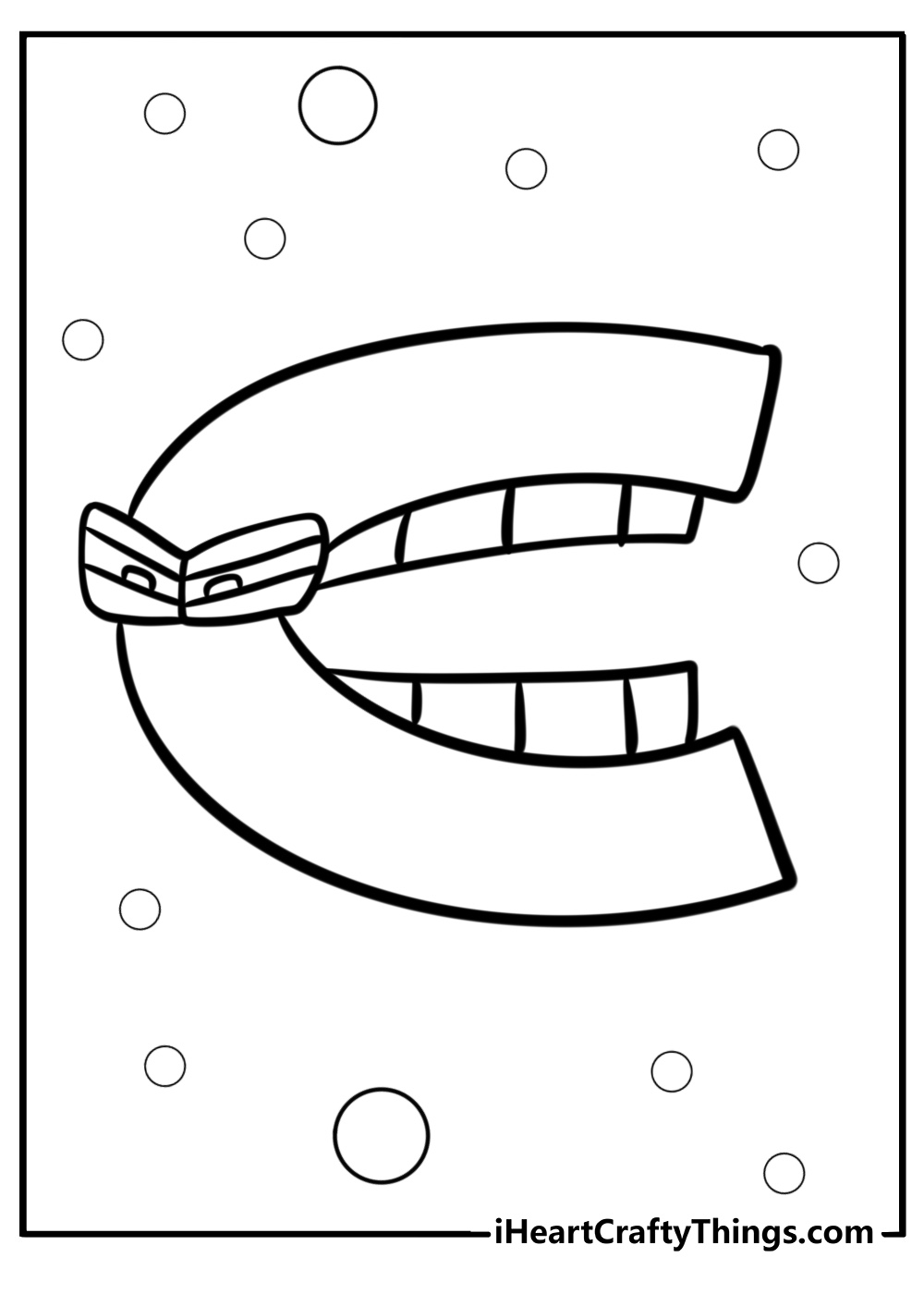 Letter c alphabet lore coloring page