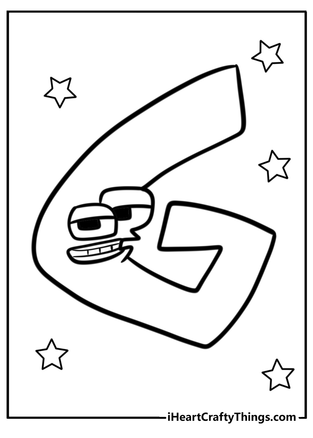 Letter g alphabet lore coloring page