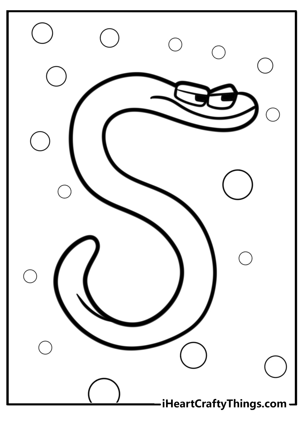 Letter s alphabet lore coloring page