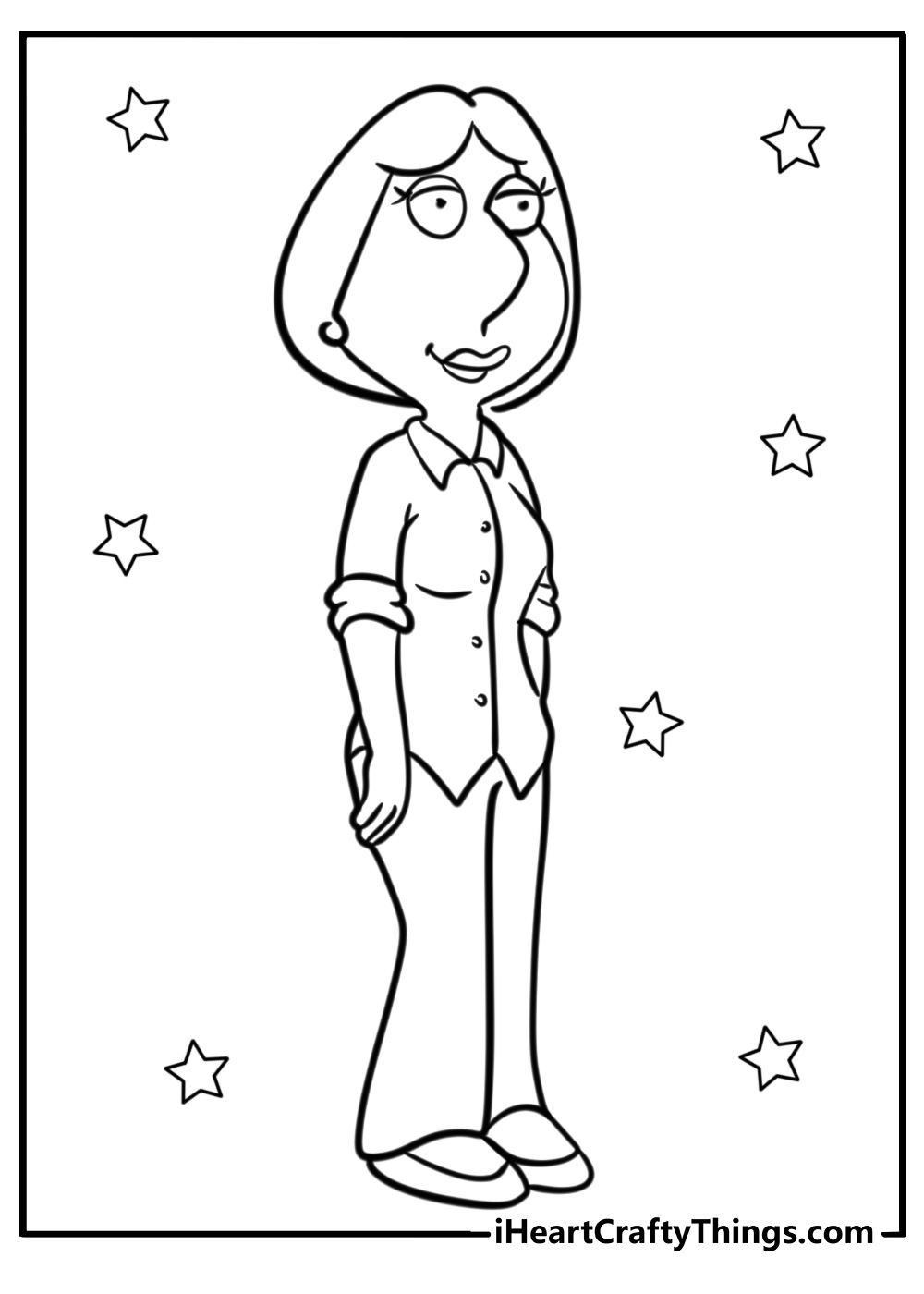 Lois family guy coloring page