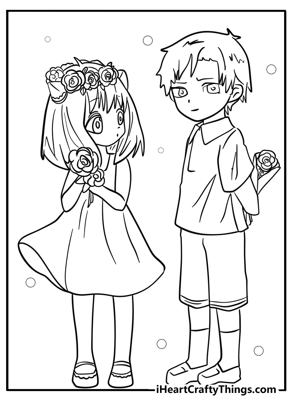 Manga girl coloring pages