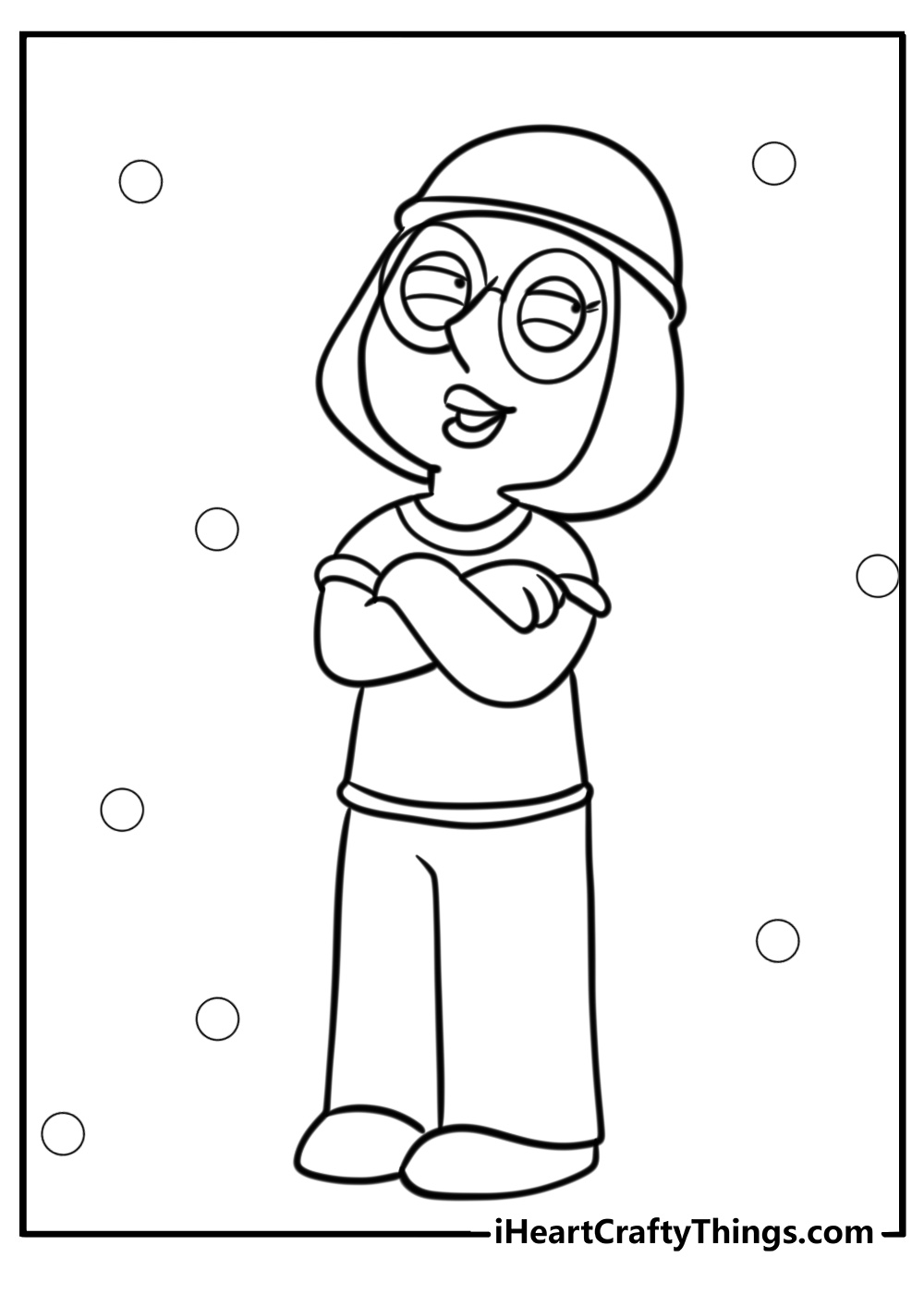 Meg family guy coloring page