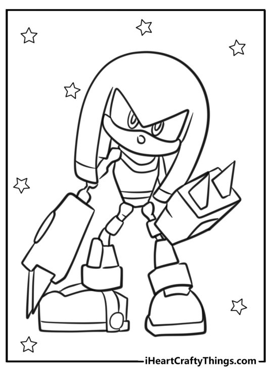 23 Knuckles Coloring Pages