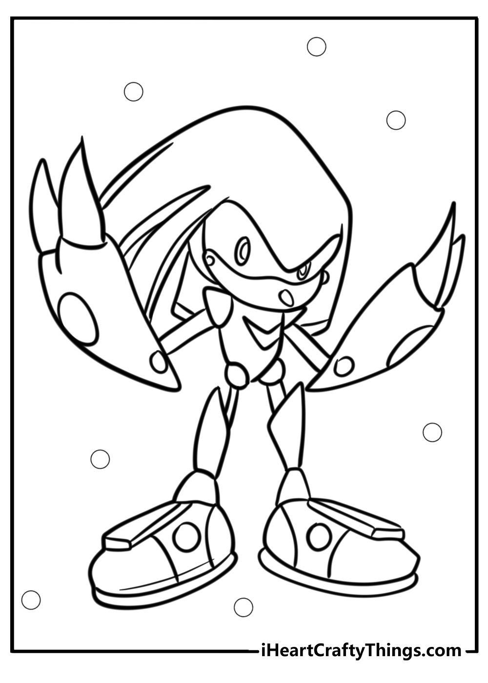 Metal knuckles coloring pages