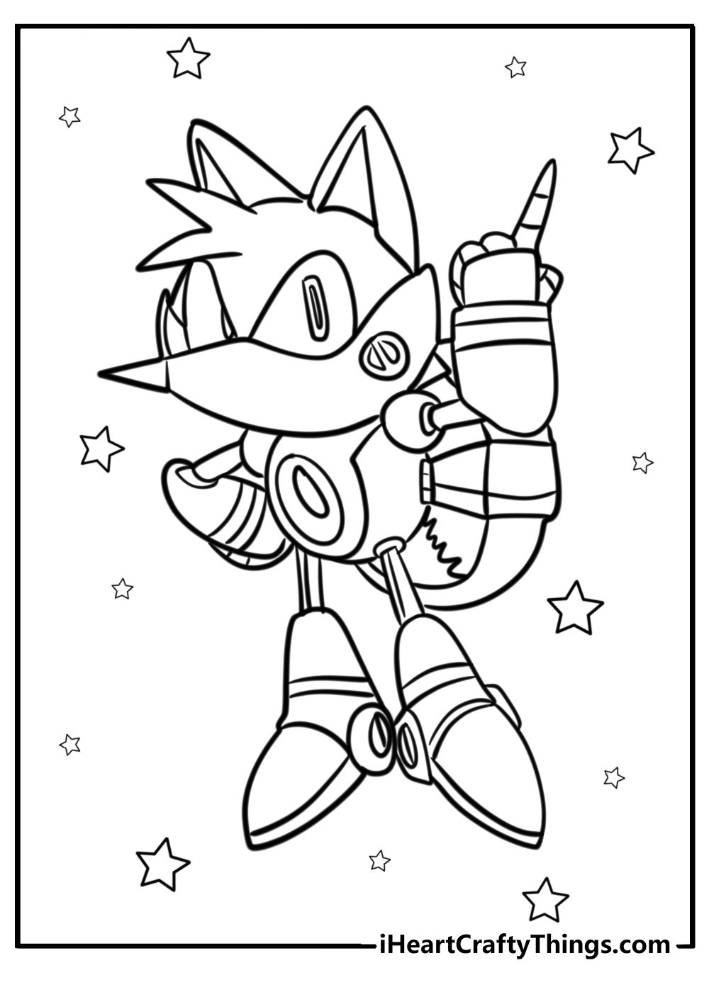 Metal tails coloring pages