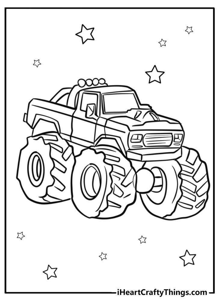 29 New Monster Jam Coloring Pages (100% Free To Print)