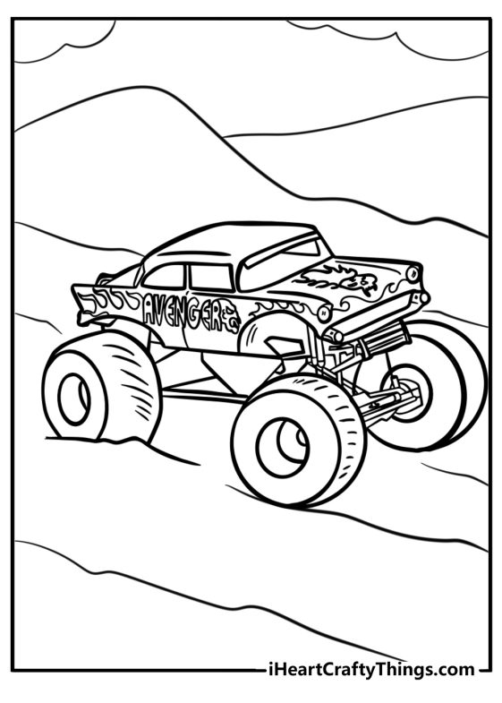 29 New Monster Jam Coloring Pages (100% Free To Print)