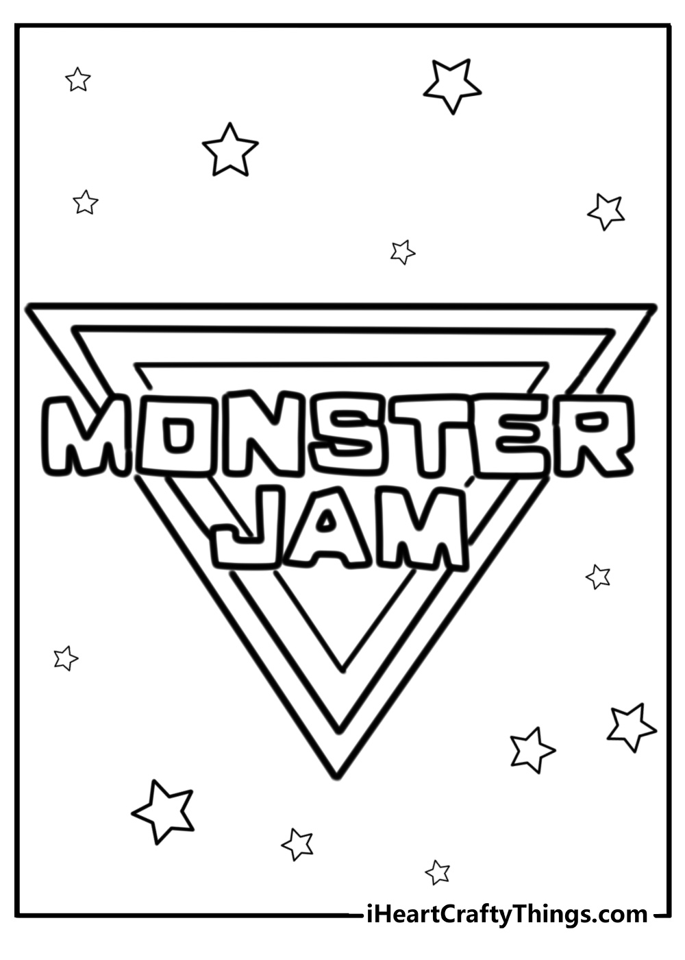 Monster jam coloring sheet