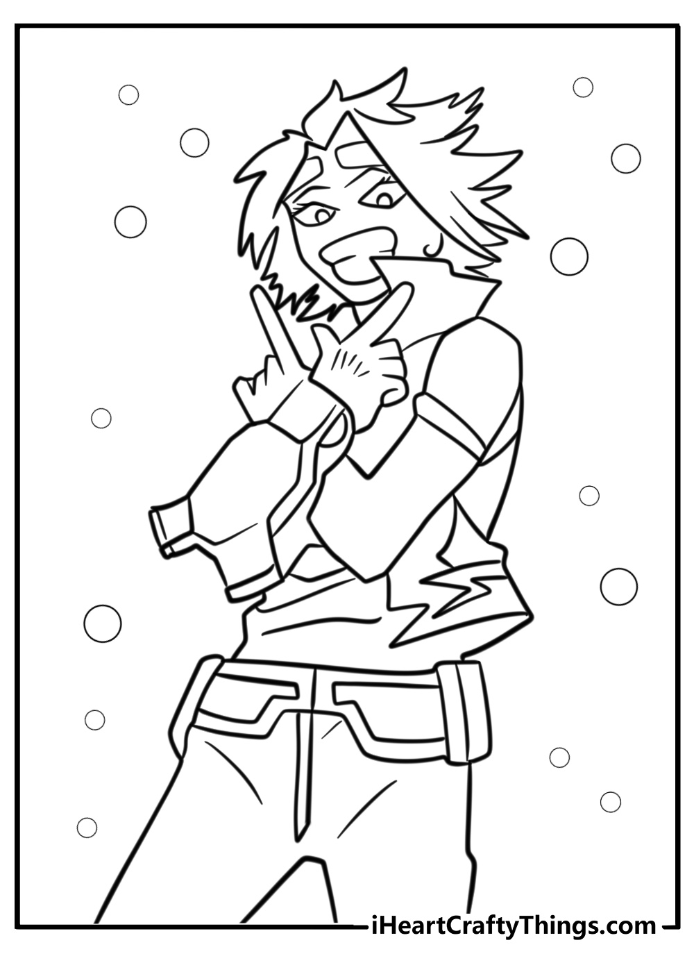 My hero academia coloring pages denki