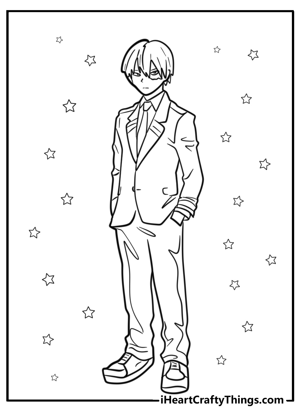 My hero academia coloring pages todoroki