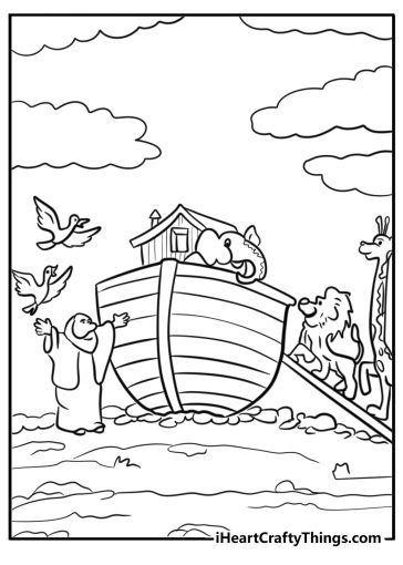 25 Noah’s Ark Coloring Pages (100% Free To Print)