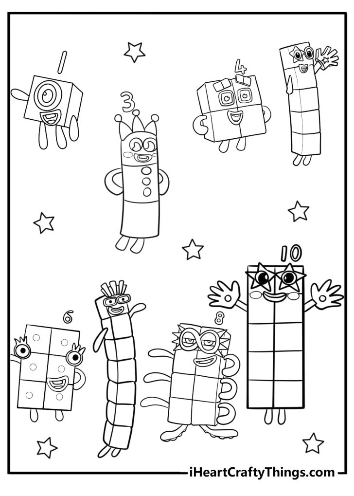 37 New Numberblocks Coloring Pages (100% Free To Print)