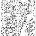 One piece characters coloring pages