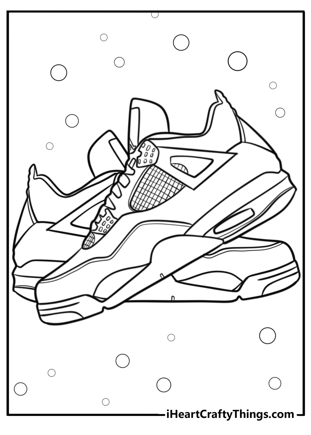 Pair of nike kb 7 sneakers printables to color 