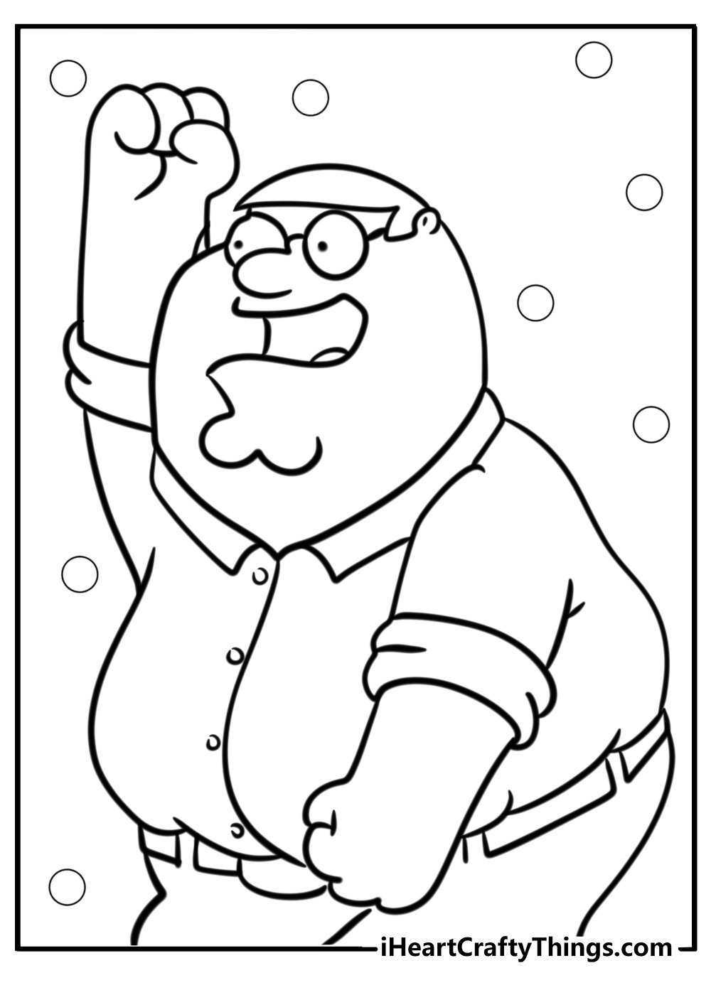 Peter griffin coloring page